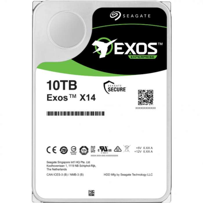 Hard Disk Server Seagate Exos X14, 10TB, SATA3, 256MB, 3.5inch