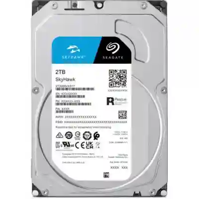 Hard Disk Server Seagate SkyHawk Surveillance, 2TB, SATA3, 256MB, 3.5inch