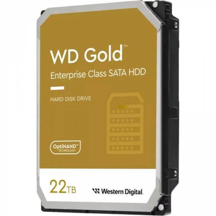 Hard Disk Server Western Digital Gold 22TB, SATA3, 512MB, 3.5inch