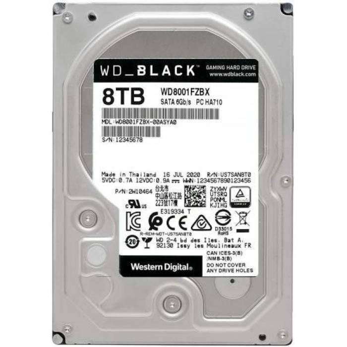 Hard Disk Western Digital Black 8TB, SATA3, 128MB, 3.5inch