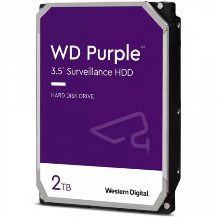 Hard Disk Western Digital Purple 2TB, SATA3, 256MB, 3.5inch