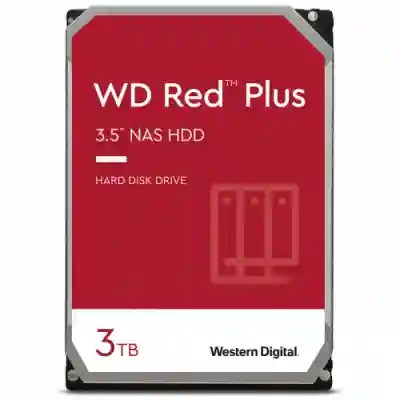 Hard Disk Western Digital Red Plus NAS 3TB, SATA3, 128MB, 3.5inch