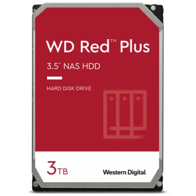 Hard Disk Western Digital Red Plus NAS 3TB, SATA3, 128MB, 3.5inch