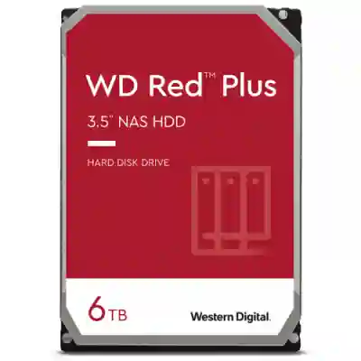 Hard Disk Western Digital Red Plus NAS 6TB, SATA3, 128MB, 3.5inch