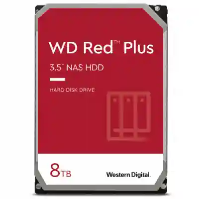 Hard Disk Western Digital Red Plus NAS 8TB, SATA3, 256MB, 3.5inch, Bulk