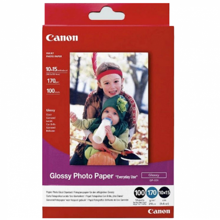 Hartie Foto Canon GP-501 Glossy 10x15 100 coli 200g 0775B003BB