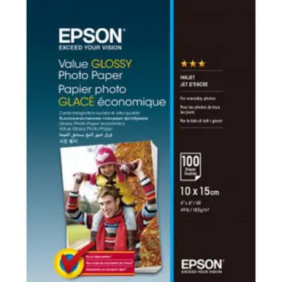 Hartie Foto Epson S400039 Glossy 10x15, 100 Coli, 183g  C13S400039