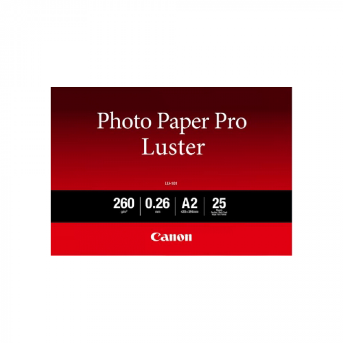 Hartie Foto Lucioasa CANON LU101A2 LUSTER A2 25 coli 260g 2768B067AA