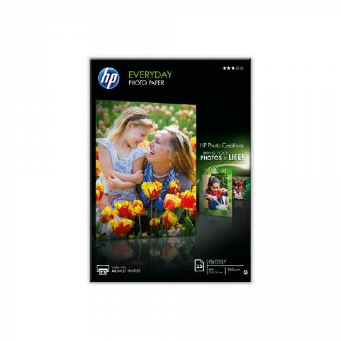 HP Everyday Semi-gloss Photo Paper-25 sht/A4