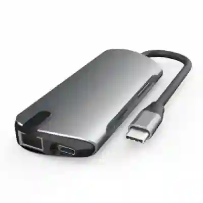 Hub USB Apple Next One USB-C Pro, 3x USB 3.2 gen 1, 1x HDMI, 1x RJ45, Spatial Grey