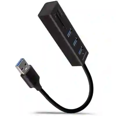 Hub USB Axagon HMA-CR3A, 3x USB, Black