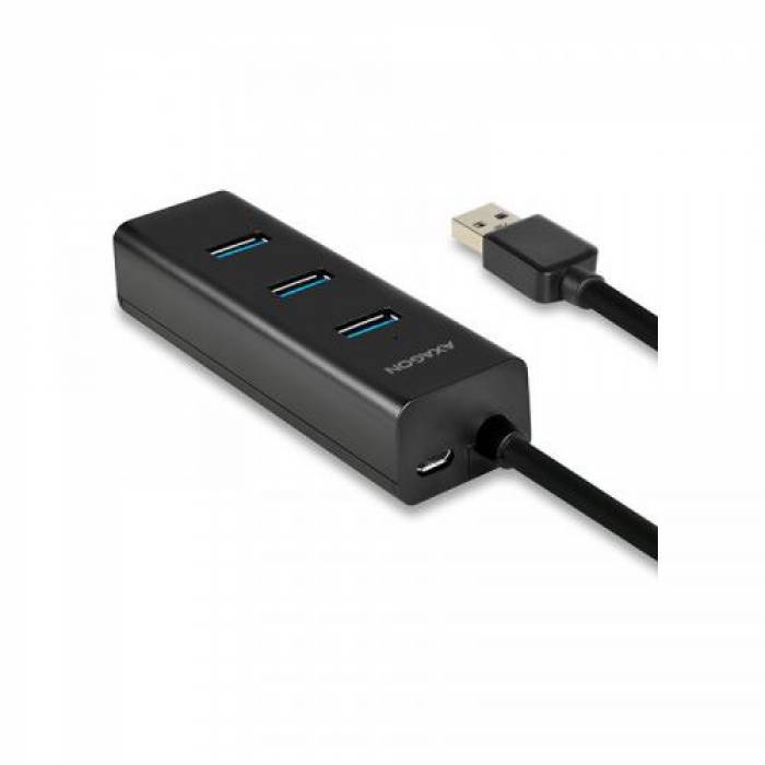 Hub USB Axagon HUE-S2B, 4x USB 3.2 gen 1, Black