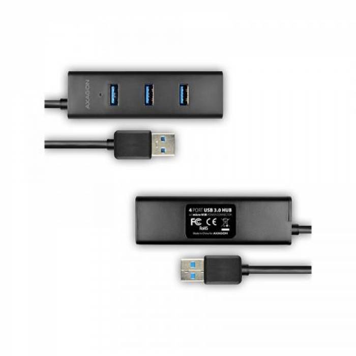 Hub USB Axagon HUE-S2BP, 4x USB 3.2 gen 1, Black