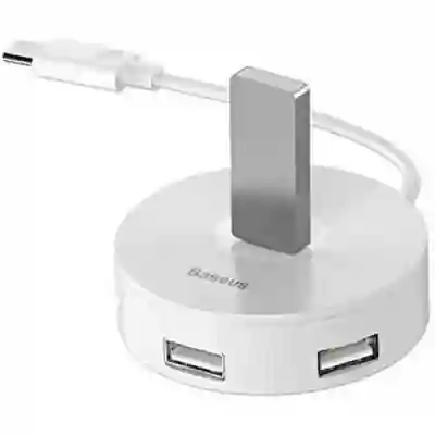 Hub USB Baseus Airjoy CAHUB-G02, 3x USB 2.0, 0.1m, White