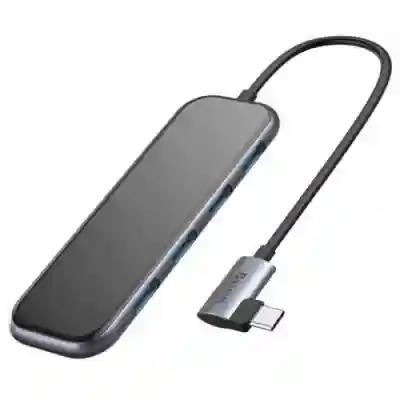 Hub USB Baseus Multi-Functional, 4x USB 3.2 gen 1, 1x USB-C, Grey