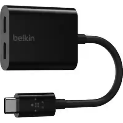 Hub USB Belkin Connect, 2x USB Tip C, Black