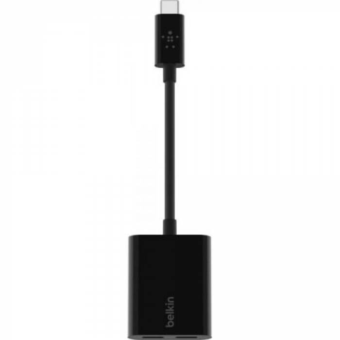 Hub USB Belkin Connect, 2x USB Tip C, Black
