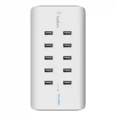 Hub USB Belkin RockStar, 10x USB 2.0, White