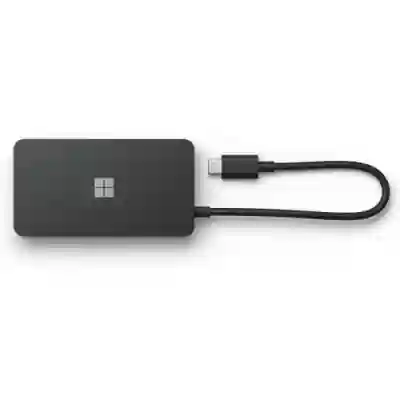 Hub USB-C Microsoft Travel, 1x USB 3.0, Black