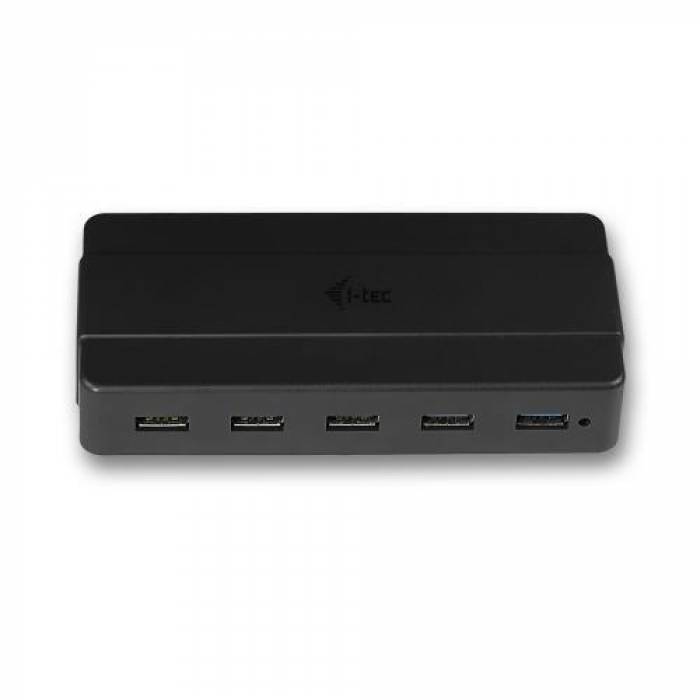Hub USB i-tec U3HUB742, 7x USB 3.2 gen 1, Black Hub USB i-tec U3HUB742, 7x USB 3.2 gen 1, Black