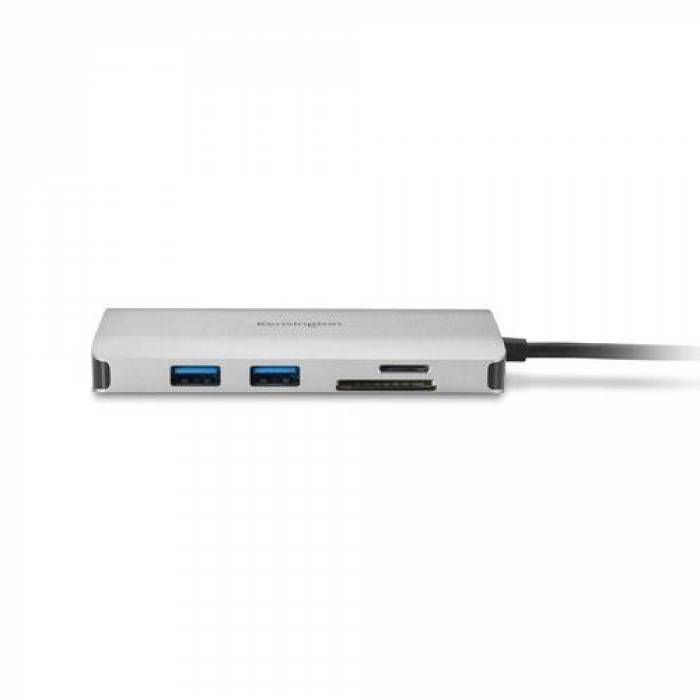 Hub USB Kensington K33820WW, 3x USB 3.2 gen 1, 1x USB-C, White