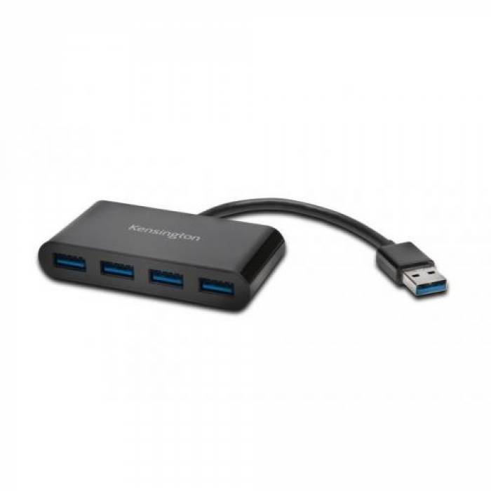 Hub USB Kensington UH4000, 4x USB 3.2 gen 1, Black