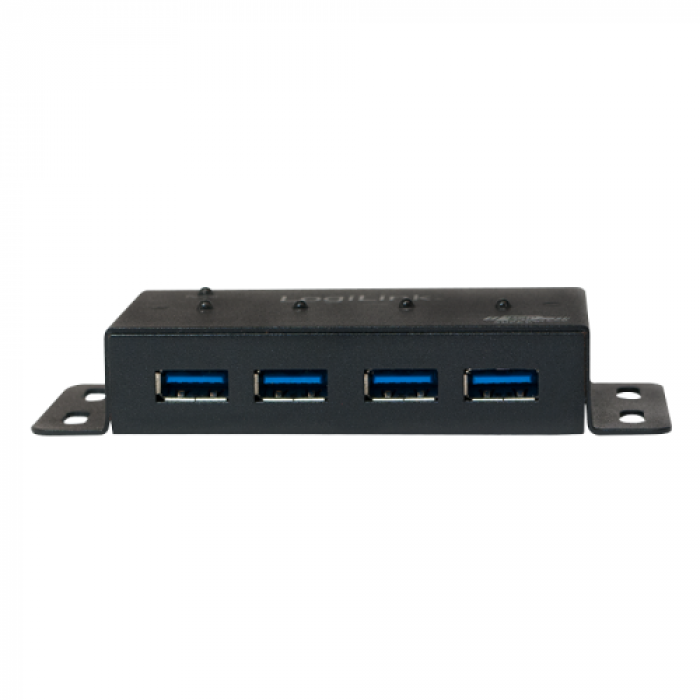 Hub USB Logilink UA0149, 4x USB 3.2 gen 1, Black