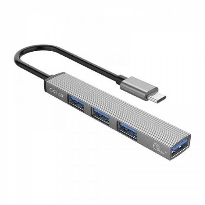 Hub USB Orico AH-13, 4x USB 3.2 gen 1, Gray