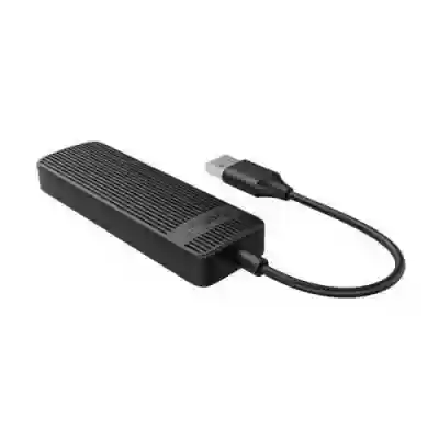 Hub USB Orico FL02, 4x USB 2.0, Black