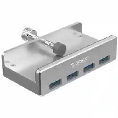 Hub USB Orico MH4PU, 4x USB 3.2 Gen 1, Silver