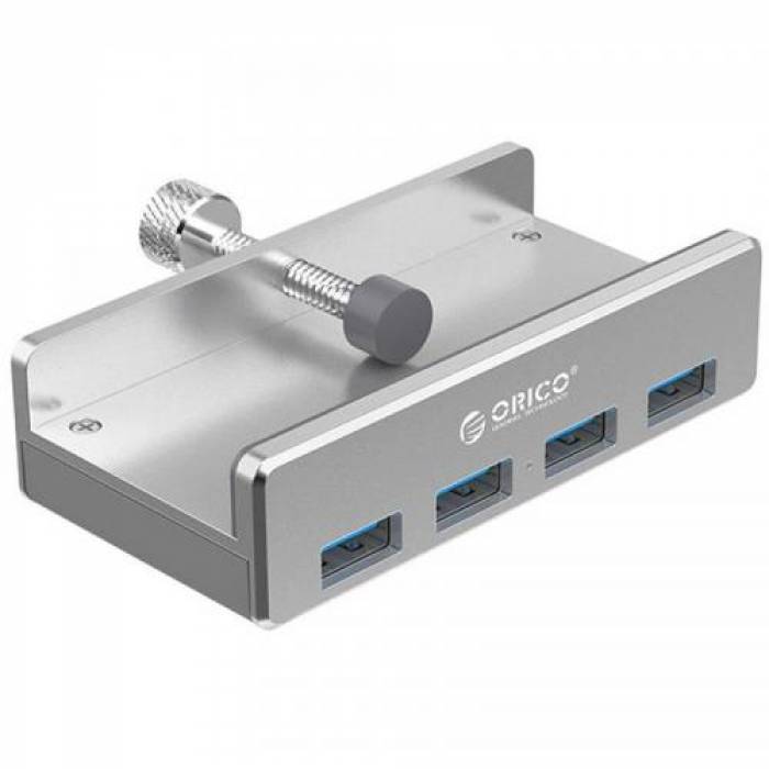 Hub USB Orico MH4PU, 4x USB 3.2 Gen 1, Silver