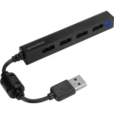 Hub USB Speedlink SL-140000, 4x USB 2.0, Black