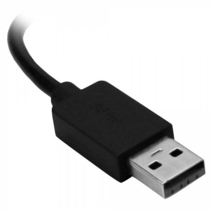 Hub USB Startech HB30A3A1CSFS, 4x USB 3.2 gen 1, Black