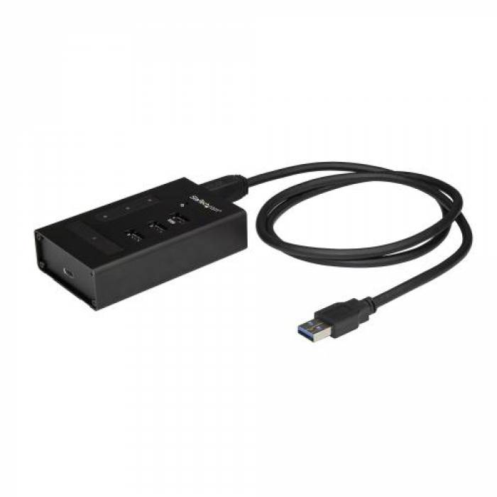 Hub USB Startech HB30A3A1CST, 4x USB 3.2 gen 1, Black