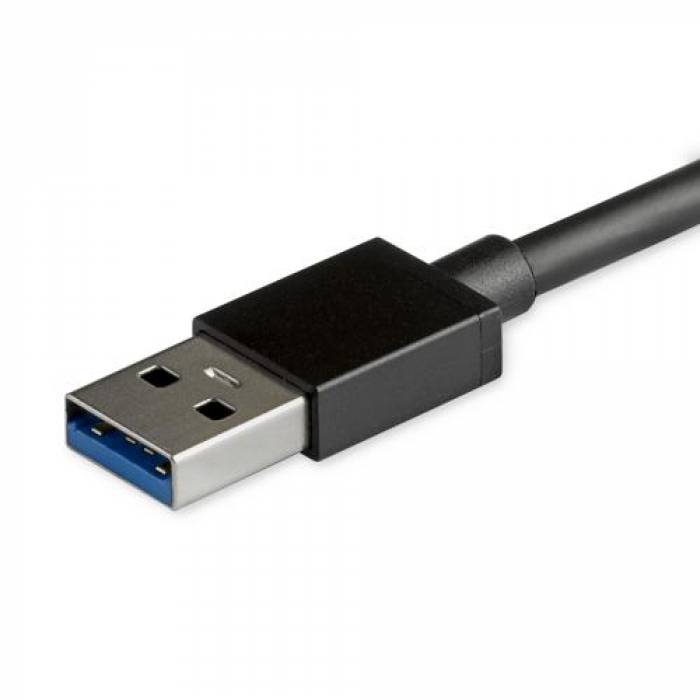 Hub USB Startech HB30A4AIB, 4x USB 3.2 gen 1, Black