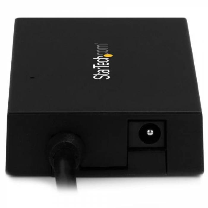 Hub USB Startech HB30C4AFS, 4x USB 3.0, Black