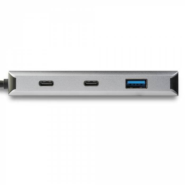 Hub USB Startech HB31C2A2CB, 2x USB 3.2 gen 1+ 2x USB-C, Gray