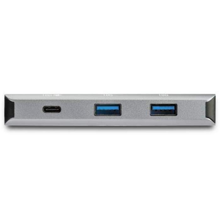 Hub USB Startech HB31C3A1CPD3, 3x USB 3.2 gen 1, Gray