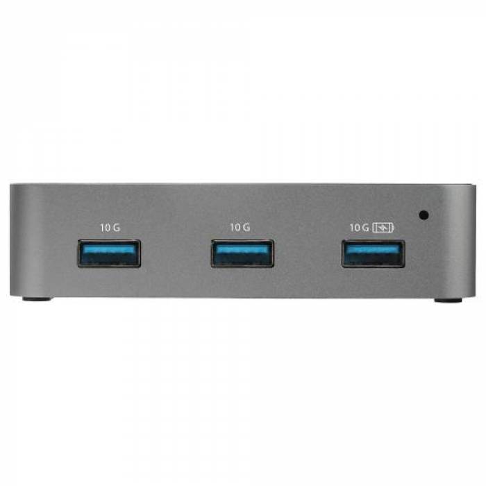 Hub USB Startech HB31C4AS, 4x USB 3.1 gen 2, Black