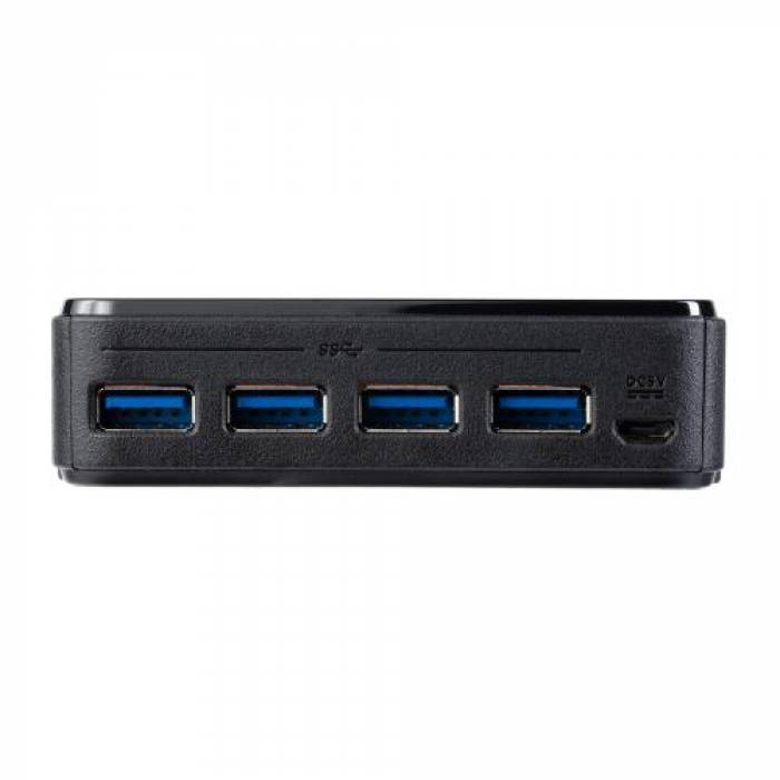 Hub USB Startech HBS304A24A, 4x USB 3.2 gen 1, Black