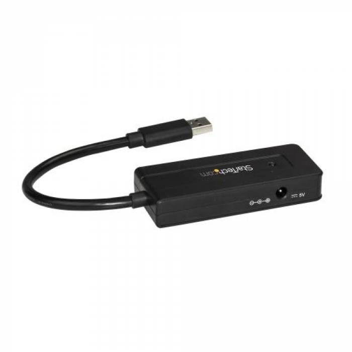 Hub USB Startech ST4300MINI, 4x USB 3.0, Black