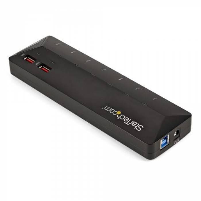 Hub USB Startech ST93007U2C, 7x USB 3.2 gen 1, Black