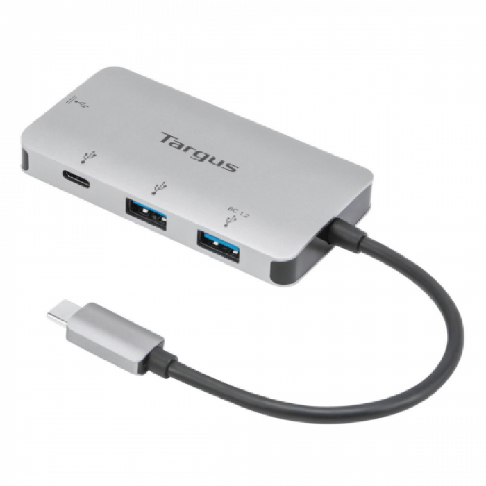 Hub USB Targus ACH228EU, 2x USB 3.2 gen 1, 2x USB-C, Silver