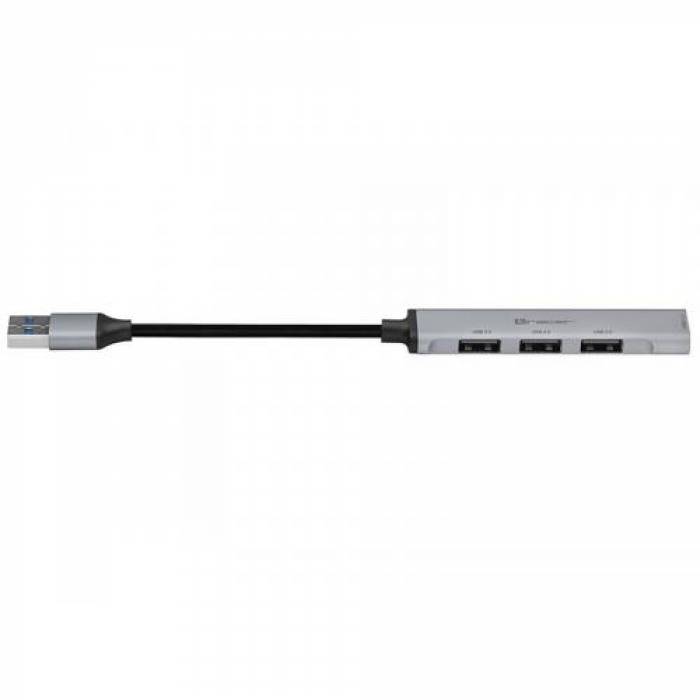 Hub USB Tracer H41, 4x USB, Grey