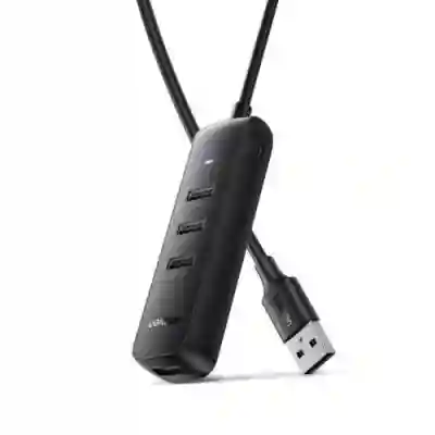 Hub USB Ugreen CM416, 4x USB 3.2 gen 1, 0.25m, Black