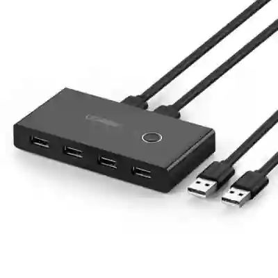 Hub USB Ugreen Sharing Switch Box US216, 4x USB 2.0, 1.5m, Black
