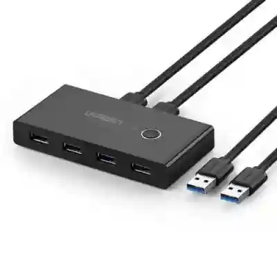 Hub USB Ugreen Sharing Switch Box US216, 4x USB 3.2 gen 1, 1.5m, Black