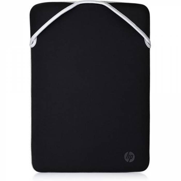 Husa HP Reversible Protective Sleeve pentru laptop de 14.1inch, Black-Silver