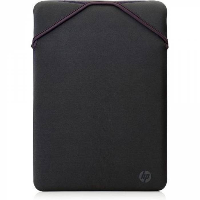 Husa HP Reversible Protective Sleeve pentru laptop de 15.6inch, Black-Purple