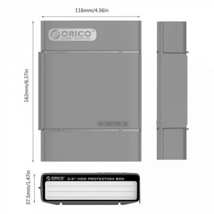 Husa Protectie HDD Orico PHP35-V1, 3.5inch, Gray